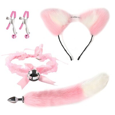 Kit Cosplay 5 Piezas Rosa