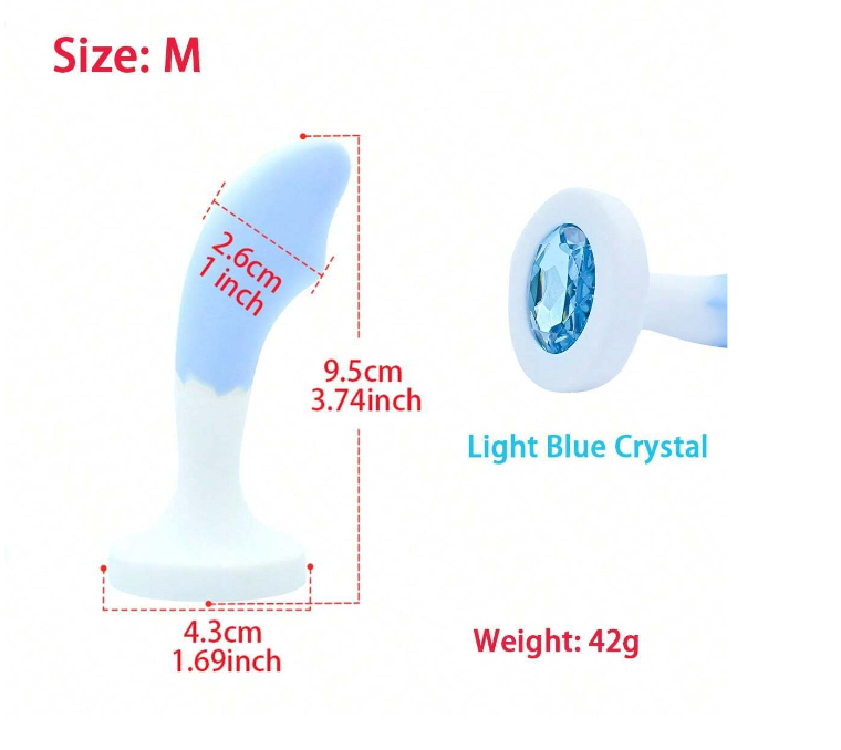 Plug de Silicona Forma de Tiburón Talla M