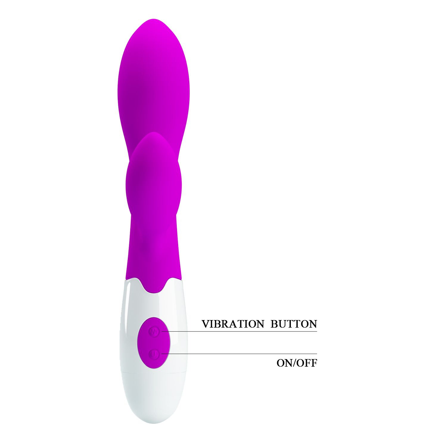 Vibrador con Estimulador de Clitoris Pretty Love Newman