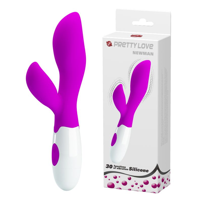 Vibrador con Estimulador de Clitoris Pretty Love Newman