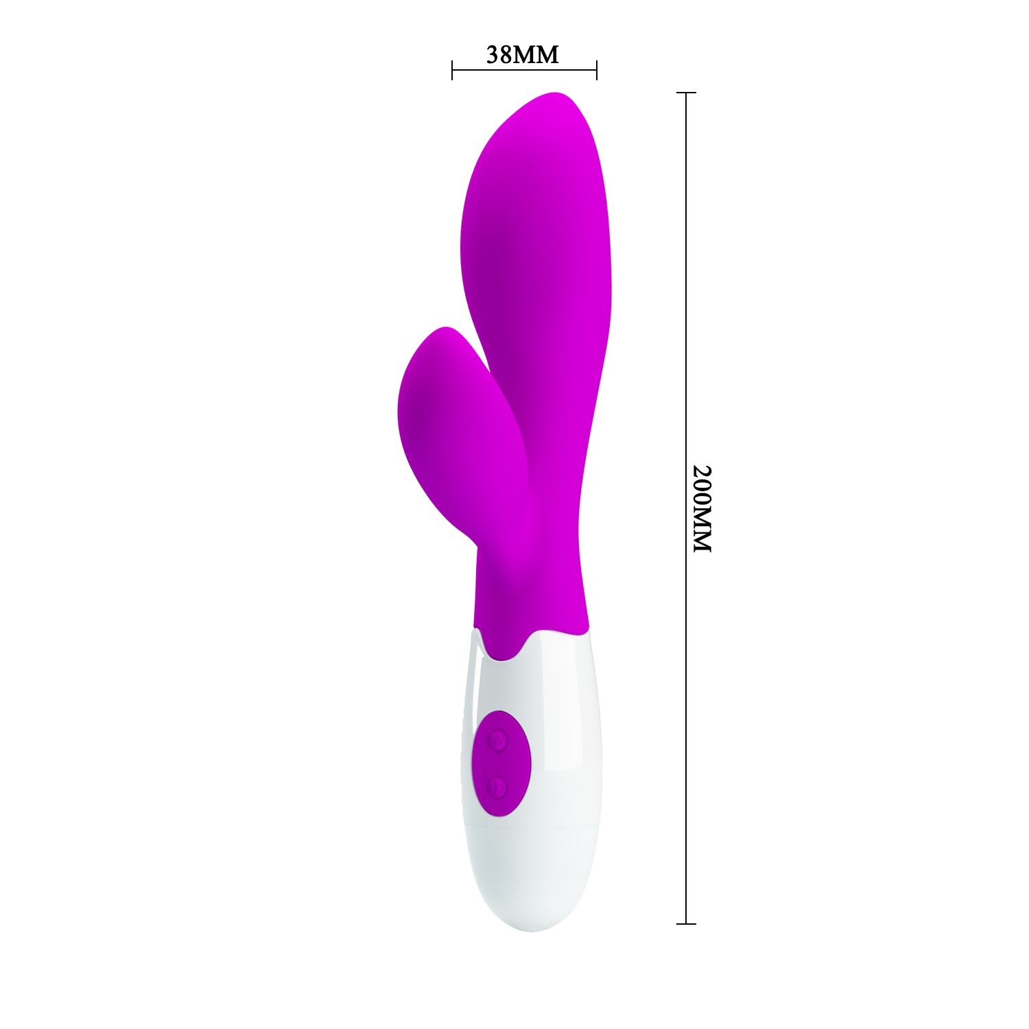 Vibrador con Estimulador de Clitoris Pretty Love Newman