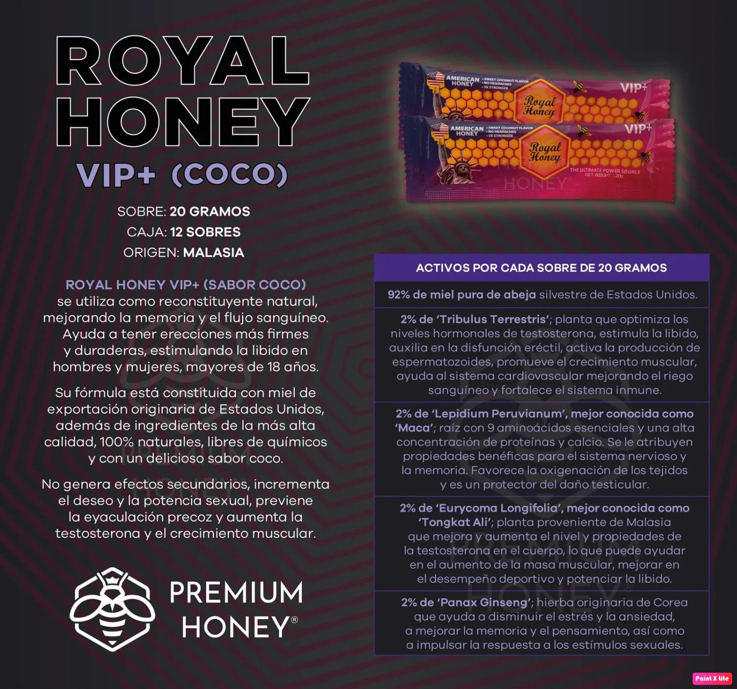 MIELITAS ROYAL HONEY VIP+ AMERICAN HONEY