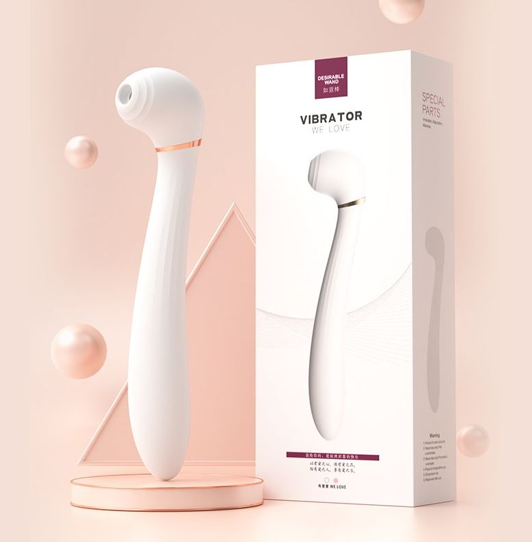 SUCCIONADOR DE CLITORIS Y VIBRADOR DE PUNTO G 2 EN 1