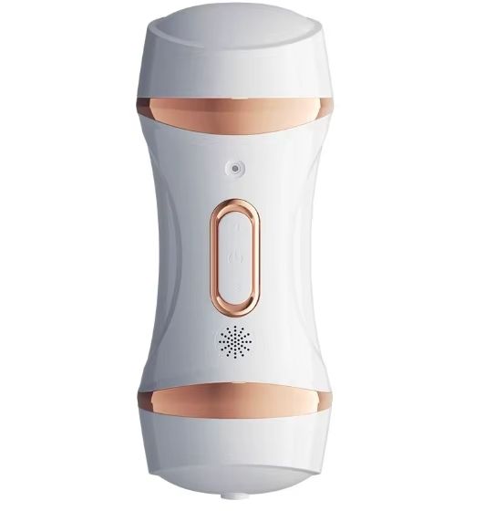 Masturbador Doble Tipo Copa con Sonido y Vibracion