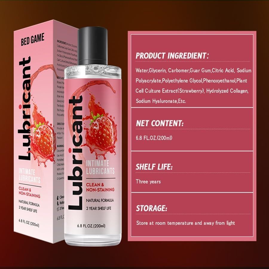 Lubricante Intimo de Fresa Bed Game