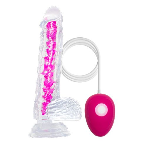 Dildo Vibrador Rotativo con Vertebra