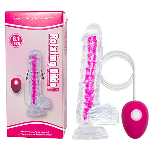Dildo Vibrador Rotativo con Vertebra