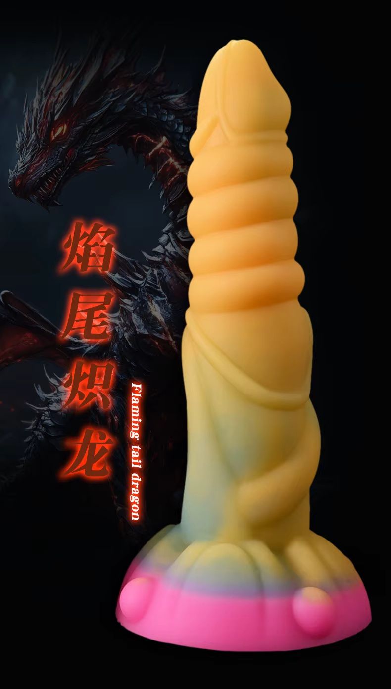 Dildo Silicona Liquida Luminoscente 25Cms