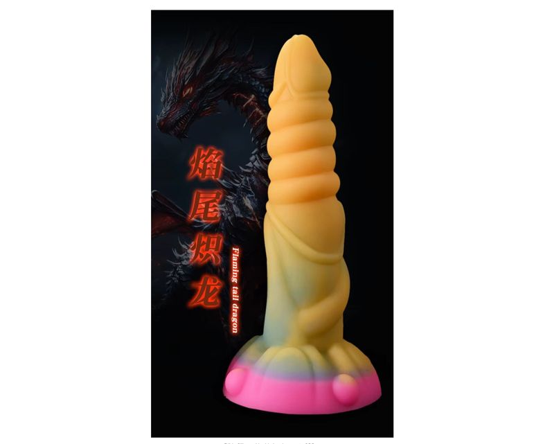 Dildo Silicona Liquida Luminoscente 25Cms