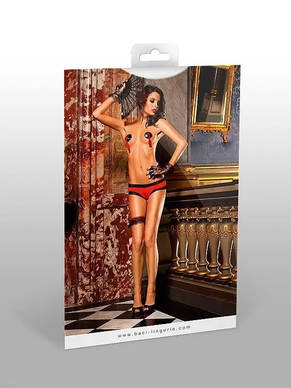 Bragas Eroticas Rojas en Microfibra "SMALL"