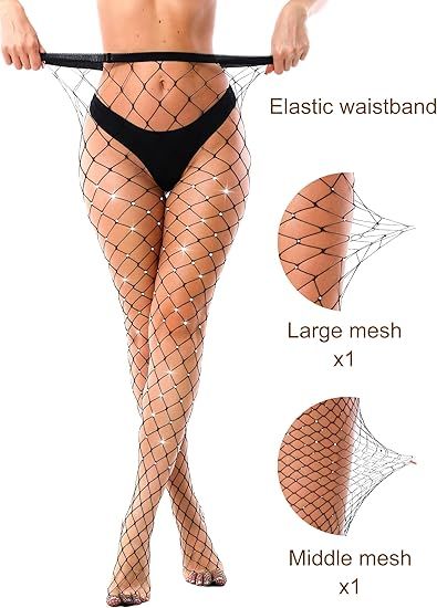 Medias caladas con brillantes