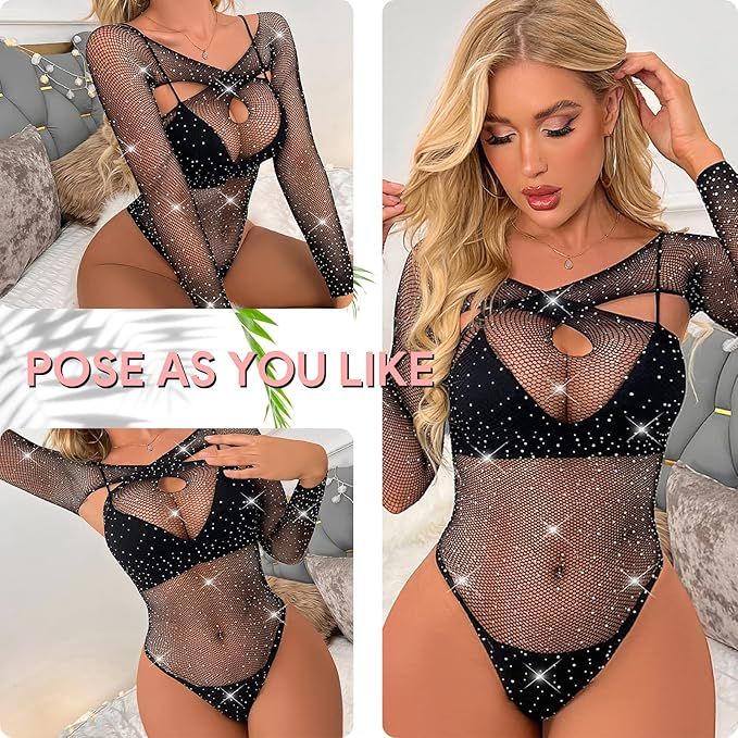 Body erótico con diamantes