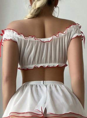 Sexy traje de enfermera 2 piezas