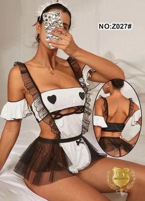 Sexy Traje de Mucama Corazon