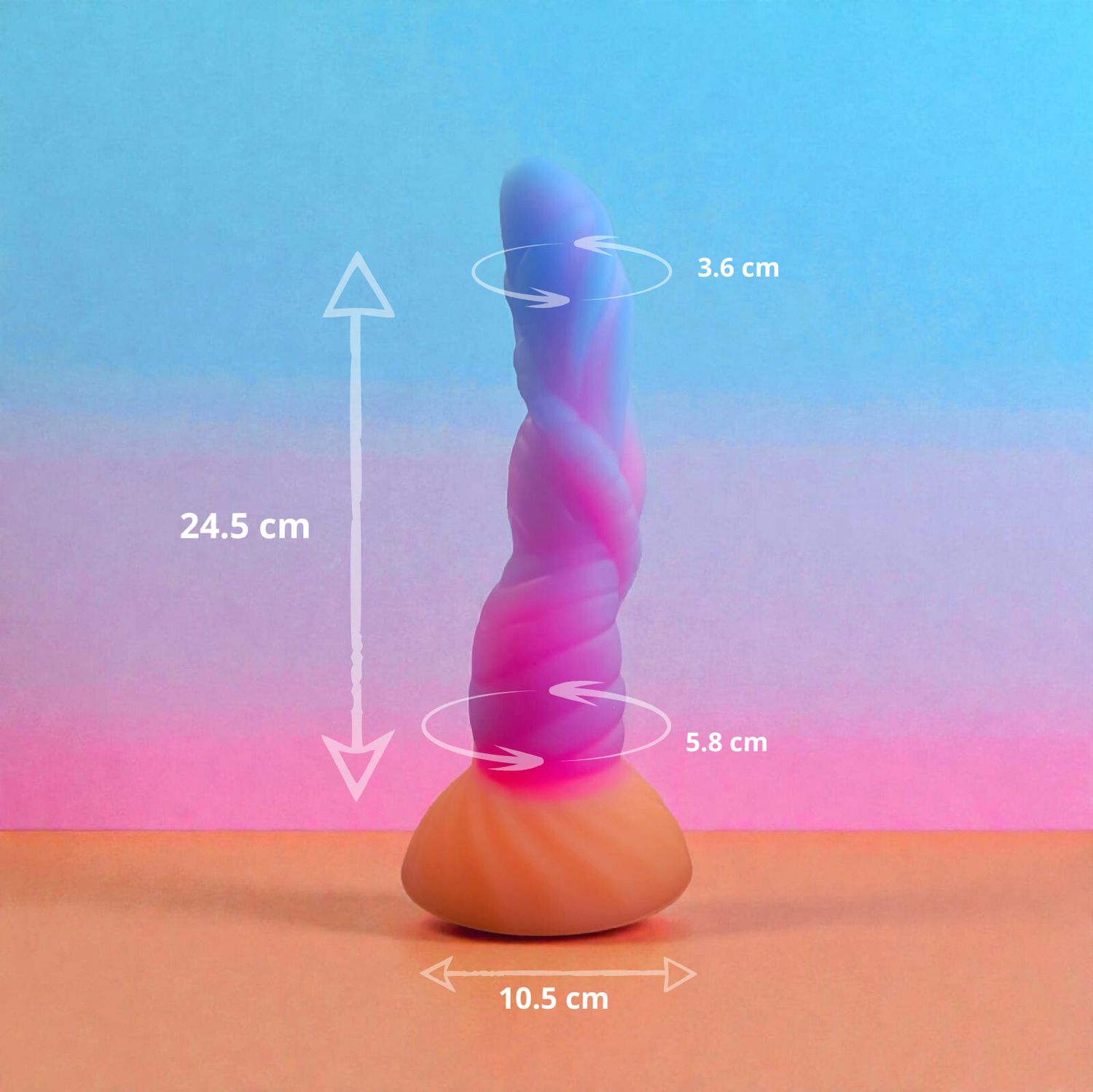 Dildo dragón Luminoso (25cm)