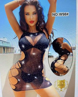 Sexy vestido tipo malla