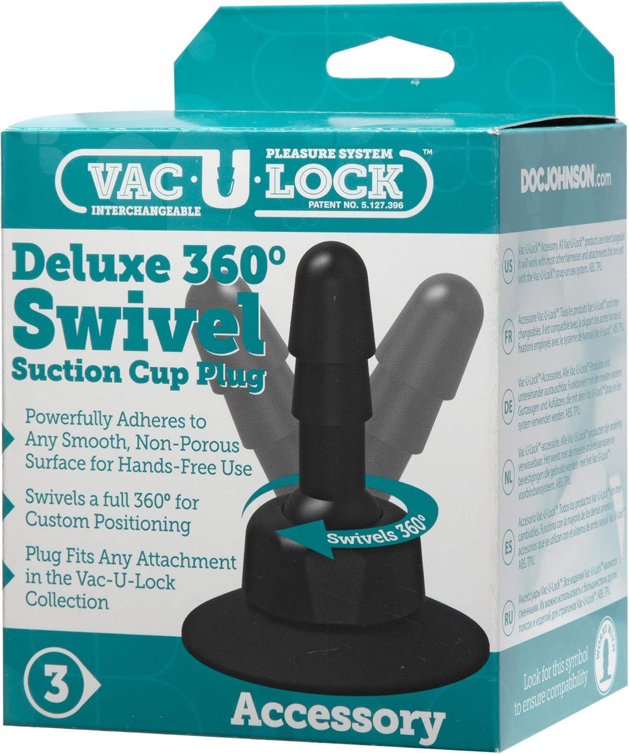 Ventosa de Succion Giratoria 360 Doc Jhonson