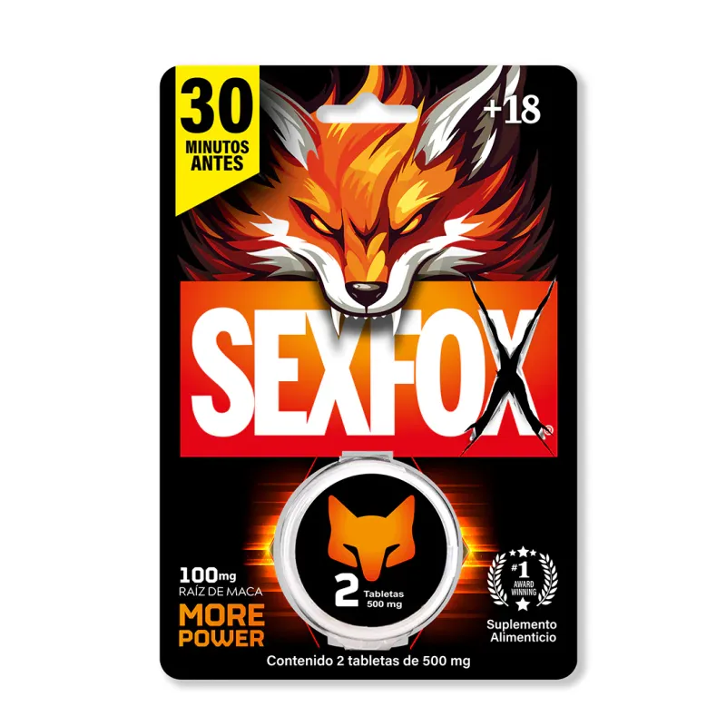 Sex Fox Potenciador Masulino 2 Tabletas