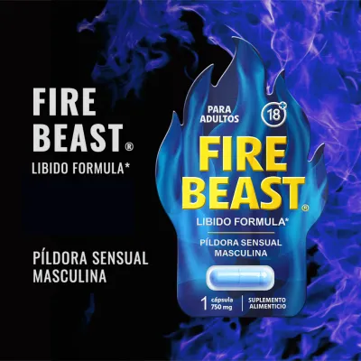 FIRE BEAST Pildora Sensual Masculina
