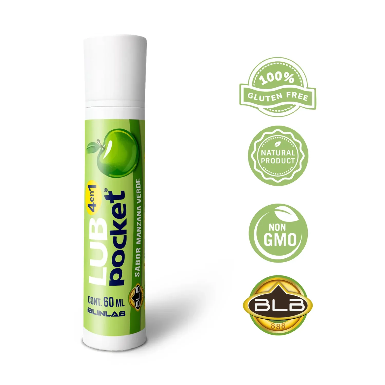 LUB POCKET MANZANA VERDE 4 EN 1 60 ML