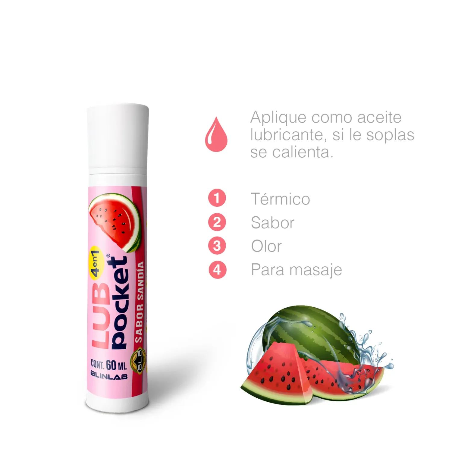 LUB POCKET SABOR SANDIA 4 EN 1 60ML