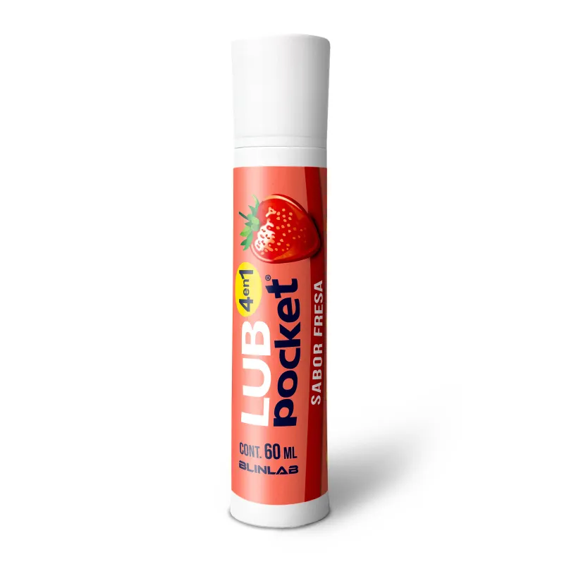 LUB POCKET  TERMICO SABOR FRESA 4 EN 1 60ML