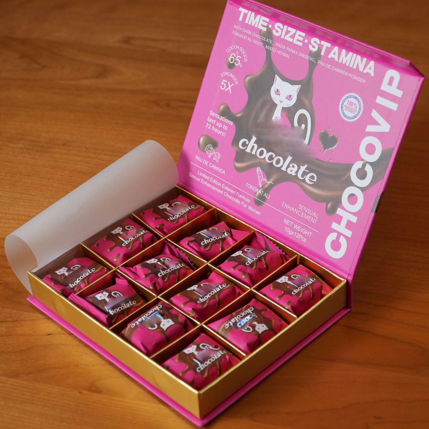 PINK PUSSYCAT CHOCOLATE POTENCIADOR FEMENINO