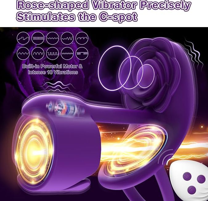 ANILLO VIBRADOR 3 EN 1 + CONTROL REMOTO