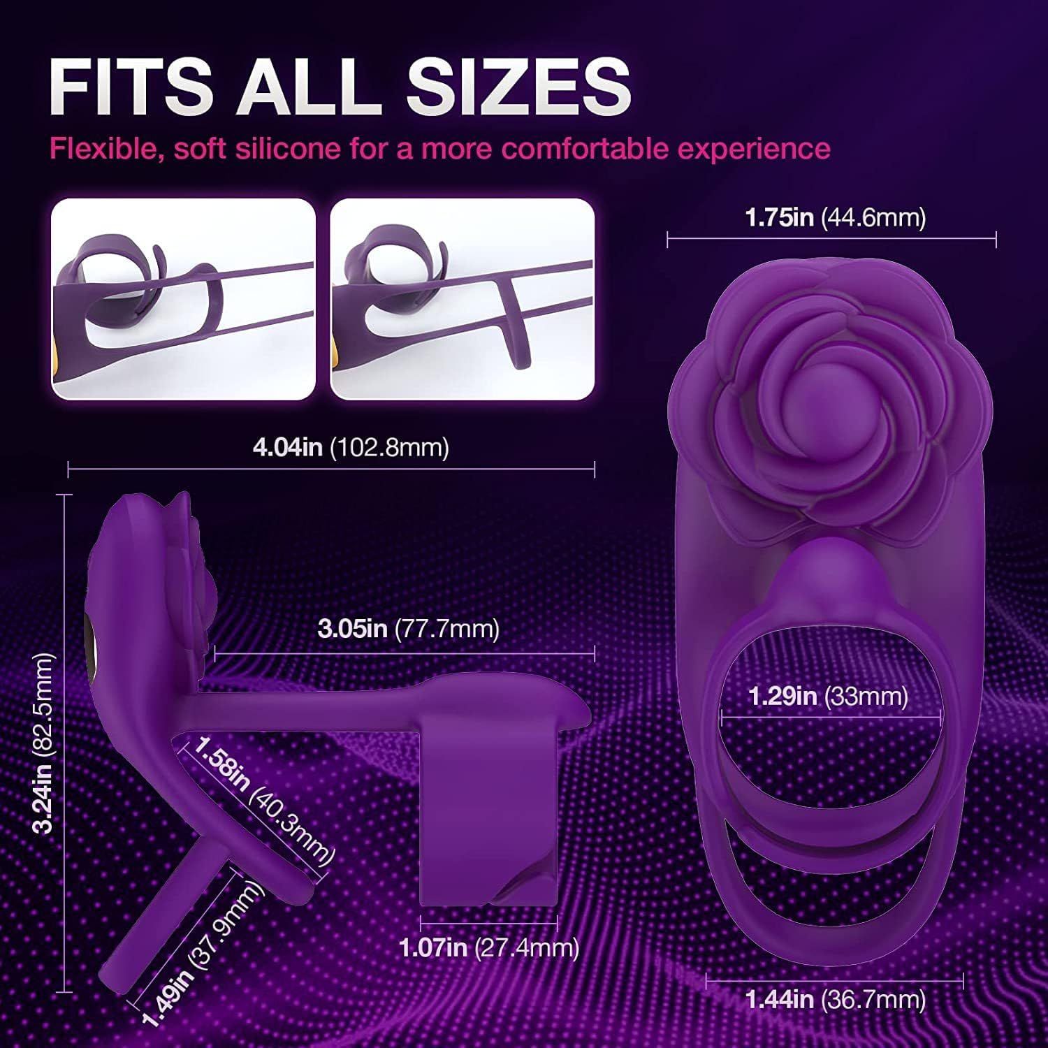 ANILLO VIBRADOR 3 EN 1 + CONTROL REMOTO