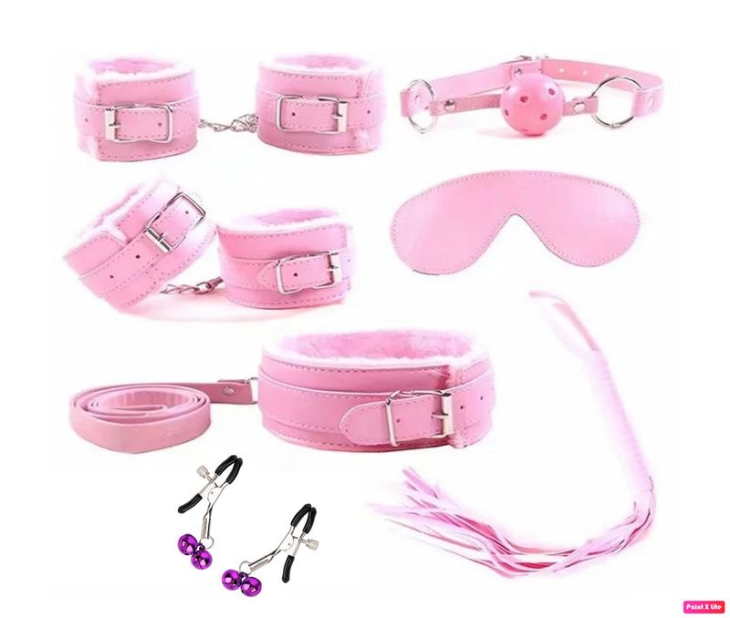 Kit Bondage 7 Piezas Rosa