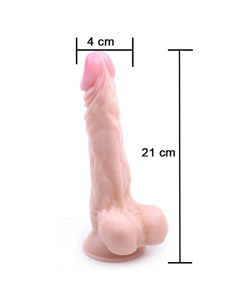 Dildo Realista Cabeza Rosa 8.3" 21Cms