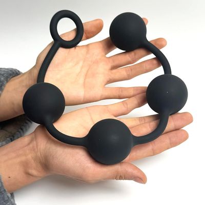 Tira Anal con Perlas de Silicona XL