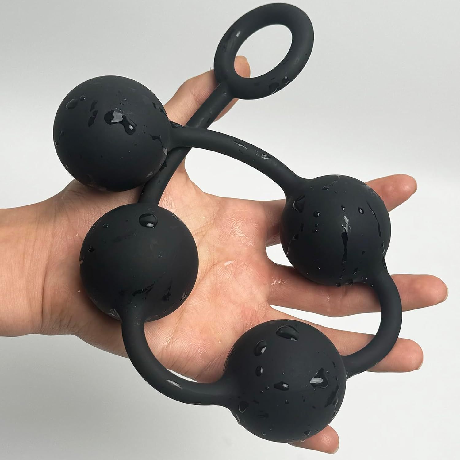 Tira Anal con Perlas de Silicona XL