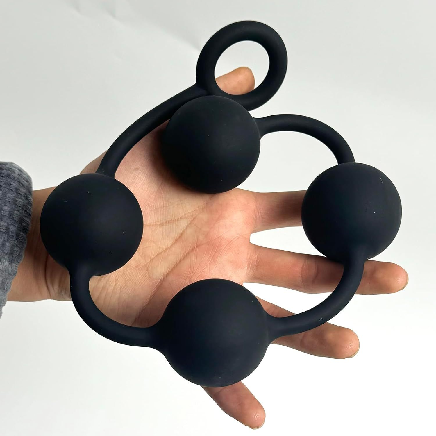 Tira Anal con Perlas de Silicona XL