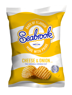 Cheese & Onion Seabrook Crisps