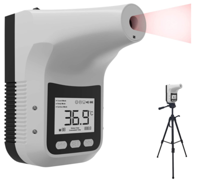 Termometro a infrarossi senza contatto, fissaggio a parete o cavalletto ad alta precisione K3