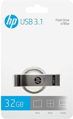 HP CHIAVETTA USB x785 W USB 3.0 Flash Drive Argento Metallico 32 GB