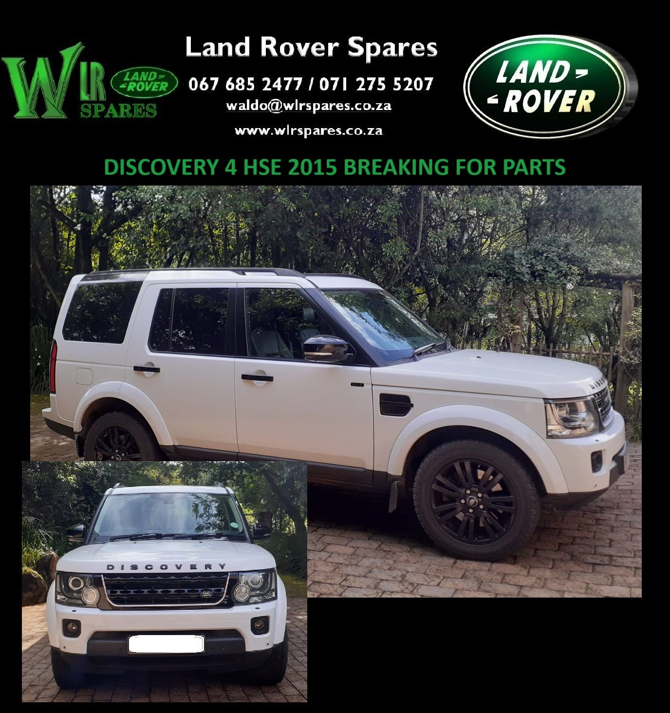 Land Rover Discovery 4 HSE 2015 breaking for parts