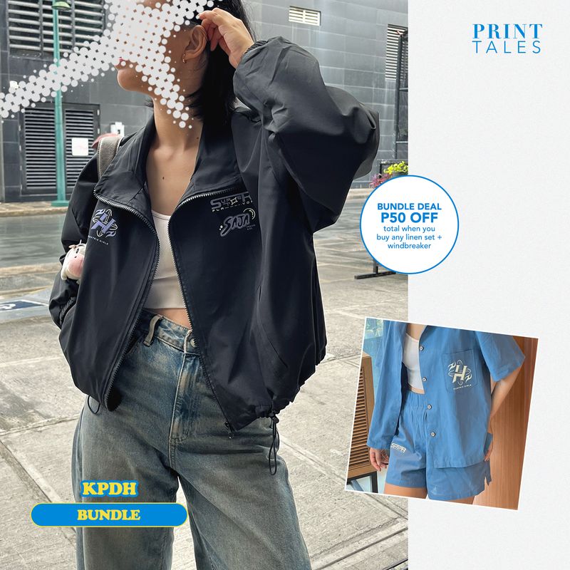 BUNDLE DEAL: KPDH Logos Windbreaker and Linen Set