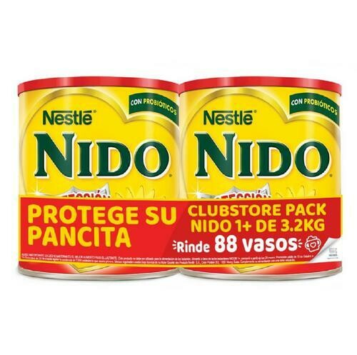 Nestle Nido 1+ Formula Infantil 2 Unidades / 1.6 Kg