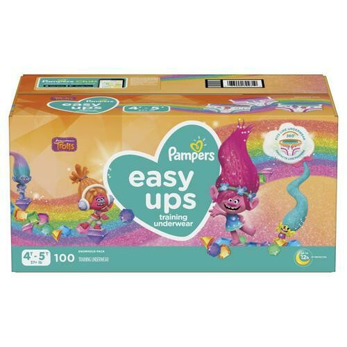 Pampers Chicas Ups Fáciles Pañales 4T-5T 100 unidades