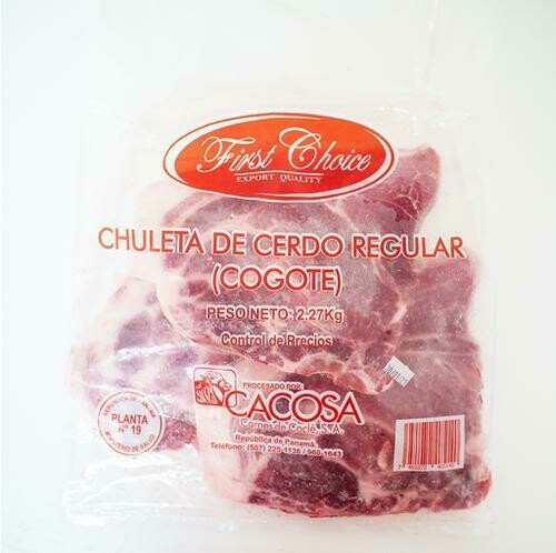 First Choice Chuleta de Cerdo Cogote 2.27 kg / 5 lb