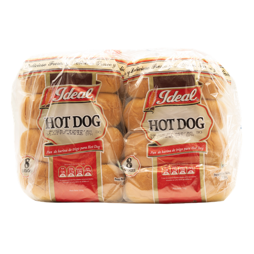 Ideal Pan de Hot Dog 2 unidades/350g