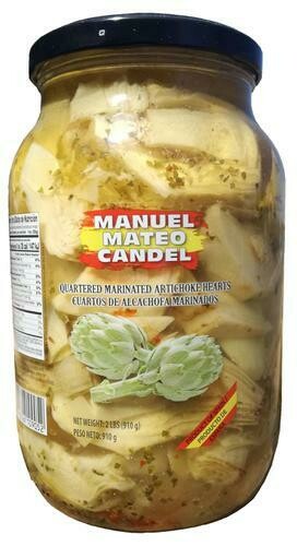 Manuel Mateo Candel Alcachofa Marinada 2 lb/ 910 g