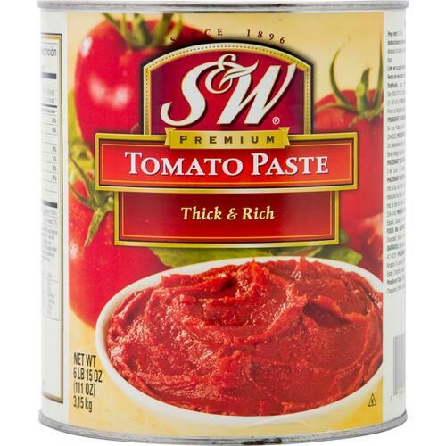 S & W Pasta de Tomate 111 oz/ 3.15 kg