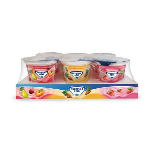 Estrella Azul Yogurt de Fruta Surtido 6 Pack / 125 g / 4.4 oz