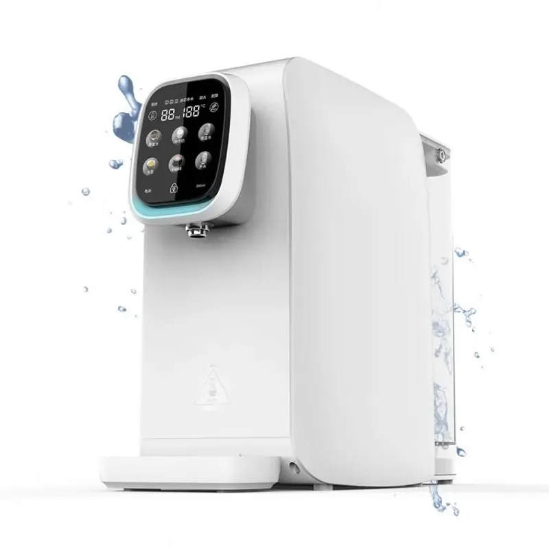 Purificador de ósmosis inversa con 3 filtros, sistema de agua de 6 temperaturas