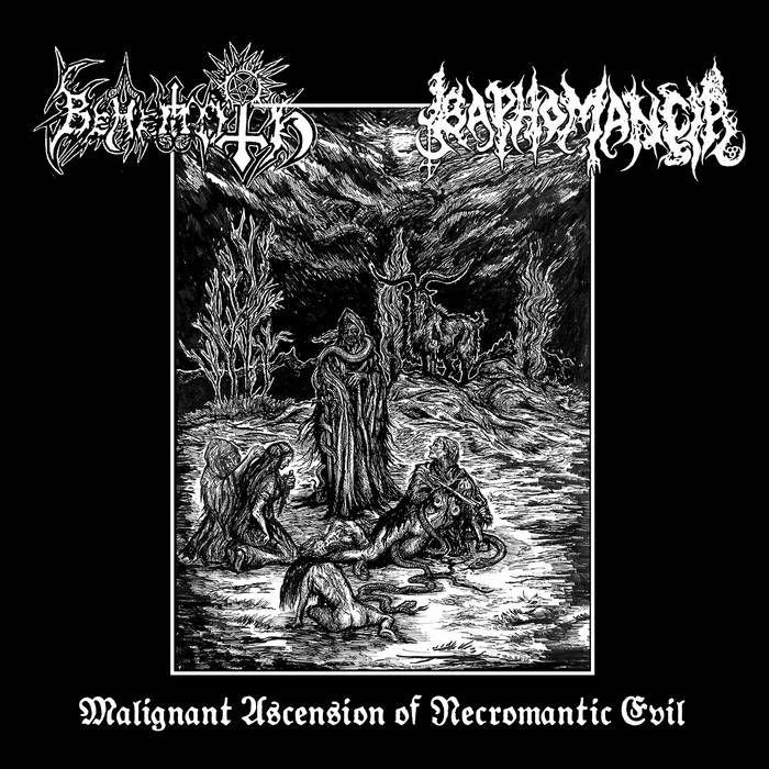 BEHEMOTH / BAPHOMANCIA  (BRA/USA)   Malignant Ascensions of Necromantic Evil   [LP]