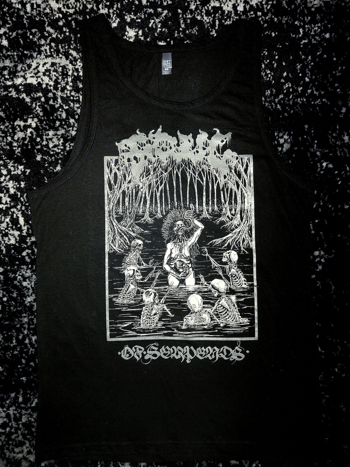 FOUL 'Of Serpents' Sleeveless Shirt (Silver/Bone)