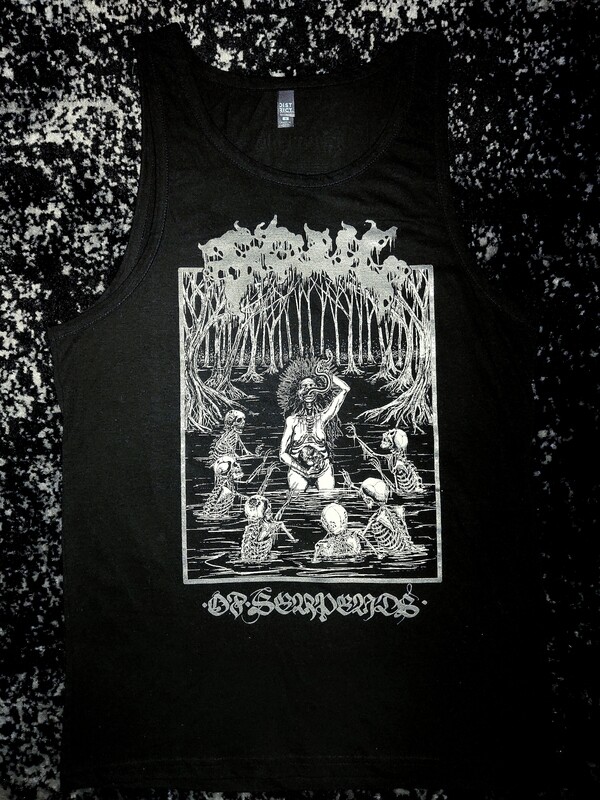 FOUL 'Of Serpents' Sleeveless Shirt (Silver/Bone)